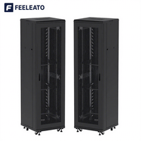 Armoire de serveur verticale standard 19 pouces 600x600mm en stock pour centre de données et système de vidéosurveillance