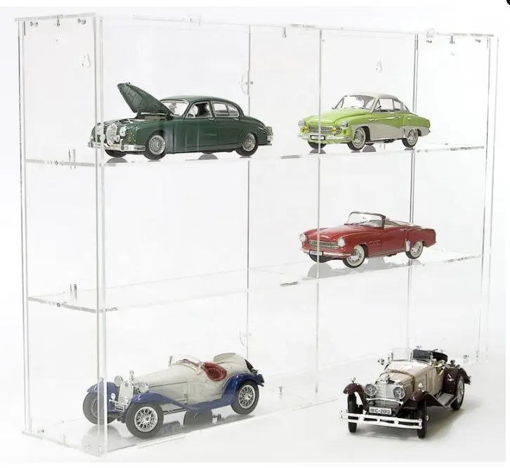 Thiết kế mới Wall Mount kệ lưu trữ Showcase Acrylic mô hình xe hiển thị trường hợp