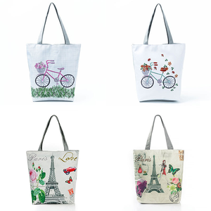 <span class=keywords><strong>Bolsa</strong></span> de lona ecológica portátil con estampado médico de dibujos animados con cierre de cremallera para dentista y enfermera - Product Image 3