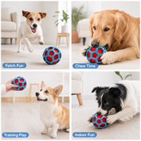2026 Jouet pour chien Hollow Roller, balle creuse pour chien avec son froissé et poignée facile pour soulager l'ennui et le jeu interactif en intérieur