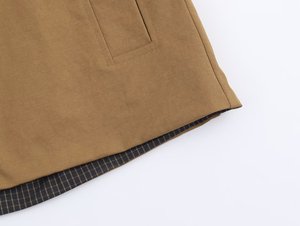 Automne femme 2025 nouvelle mode décontracté double face <span class=keywords><strong>court</strong></span> <span class=keywords><strong>trench</strong></span> manteau rétro femme chic à manches longues. - Product Image 6