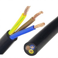 Câble gainé PVC H05VV-F, 2 conducteurs, norme VDE, câble d'alimentation, gaine PVC, câble électrique multiconducteurs