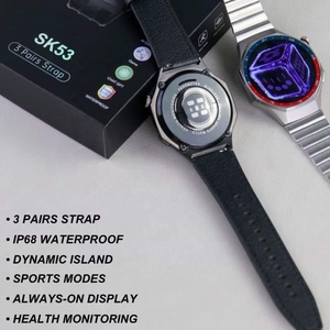 <span class=keywords><strong>Smartwatch</strong></span> SK53 <span class=keywords><strong>con</strong></span> Schermo da 1,53 Pollici, Impermeabile, Monitoraggio Frequenza Cardiaca e Ossigeno nel Sangue, Chiamate BT, Ricarica Wireless, <span class=keywords><strong>con</strong></span> 3 Cinturini - Product Image 4
