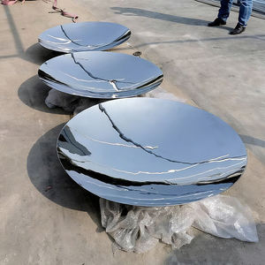 Большая Современная блестящая полированная нержавеющая сталь сад небо зеркальная скульптура для наружного использования - Product Image 4