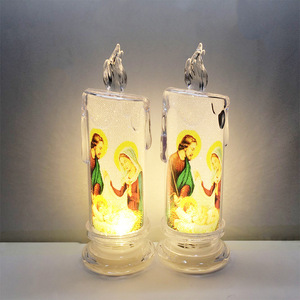 Bougies de souvenir religieuses lumineuses transparentes <span class=keywords><strong>à</strong></span> piles BESTSUN en gros, bougies commémoratives Led - Product Image 5