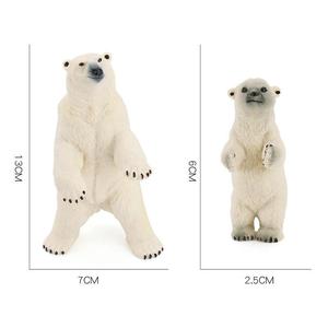 Modèle d'ours polaire arctique réaliste Xinhen, modèle de simulation transfrontalier, ours jeune solide et debout, grand et blanc, Océan - Product Image 5
