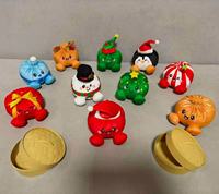 Jouets en peluche géants de Noël de 15 cm en gros : Renne, Bonhomme de neige, Ours polaire, Père Noël – Jouets TPR à presser à rebond lent