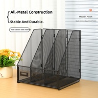Estante Metálico Grande Yiyu W3003 con Tres Compartimentos, Clip para Notas y Diseño Desmontable - Reduce los Costos de Envío