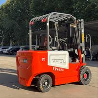 Chariot élévateur électrique 3T avec batterie au plomb-acide, pneus pleins et positionneur de fourches pour le chargement et le déchargement en extérieur