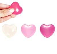 Mini jouet anti-stress souple en forme de cœur de 3,5 cm, texture gelée, pour la Saint-Valentin, vente en gros pour filles et garçons