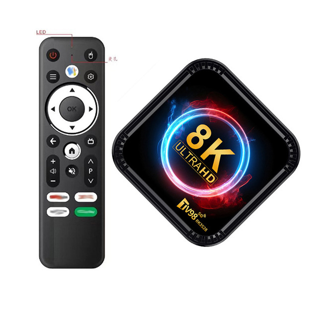 TV98 8K TV Box Android 13 Set Top Box Network Player WIFI Remote Control Allwinner H313 Allwinner 64GB 4GB TV Box