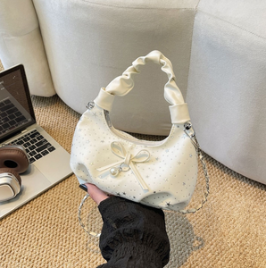 2026 New Exquisite Mini <b>Handbag</b> for Women: A Trendy, Versatile Summer Bag Featuring a <b>Chain</b> <b>Strap</b> for Crossbody or Handheld Wear - Product Image 1