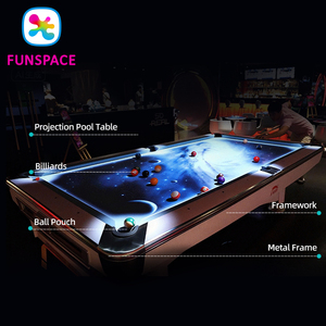 Table <span class=keywords><strong>de</strong></span> billard interactive Funspace avec projection AR, billard intelligent avec cartographie lumineuse dynamique et effets visuels - Product Image 3