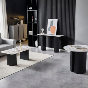 Table moderne en céramique de pierre frittée OKAY, design café simple, idéale pour la salle à manger et la décoration à domicile - Product Image 2