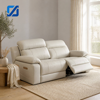 Sofá Cama de Dos Plazas en Cuero PU, Sofá Extensible, Cápsula Inteligente, Conjunto Funcional Moderno y Minimalista