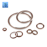 Joint d'étanchéité FKM collé OEM en gros pour raccord de tuyau hydraulique haute pression à double couche en métal personnalisé avec joint torique en O