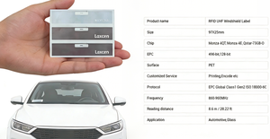 차량 주차 추적 UHF RFID 앞유리 태그 ISO18000-6C 865-928MHz 간섭 방지 안정적인 FCC 인증 빠른 배송 - Product Image 3