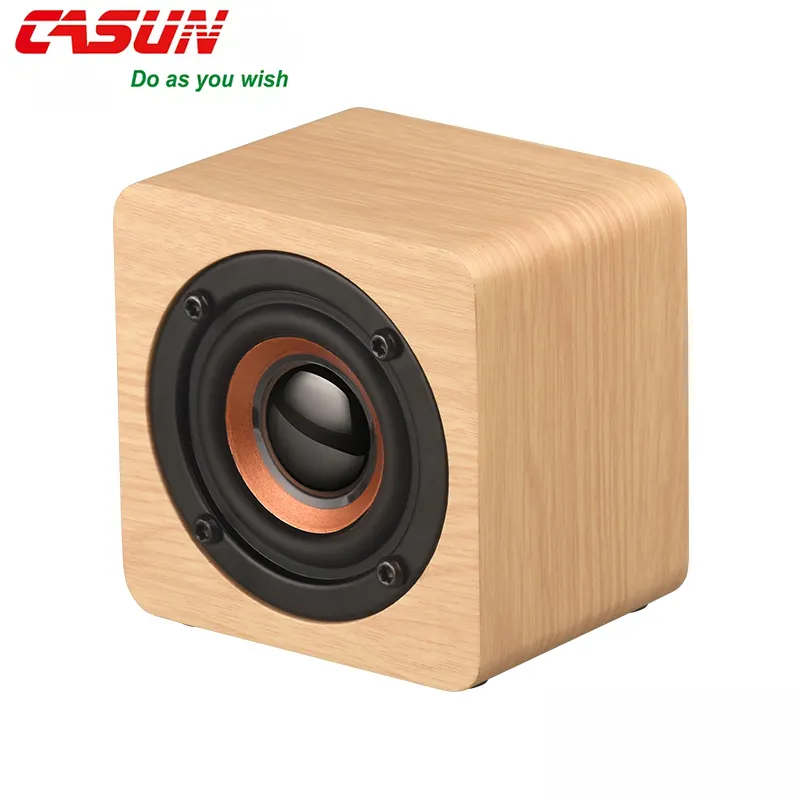 Pasokan Langsung dari Pabrik 1.5 Inci Speaker Audio Bluetooth Kayu Kotak Speaker Bluetooth Telepon Pesta Mini Nirkabel Portabel