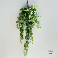 Guirlande de plafond artificielle en forme de fougère, 105 cm, fausse verdure pour toile de fond de mariage, décoration murale florale, vente en gros