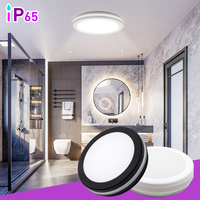 Luminaires de surface modernes en gros, lustres de plafond intérieurs IP65, blancs et noirs, éclairage LED intelligent pour plafond