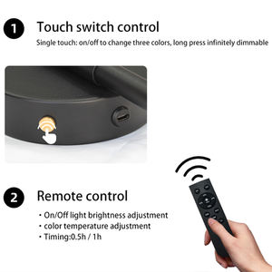 Lámpara de <span class=keywords><strong>pared</strong></span> inalámbrica, candelabro de <span class=keywords><strong>pared</strong></span> recargable, decoración de tira larga, lámpara de <span class=keywords><strong>pared</strong></span>, accesorios de iluminación, baterí<span class=keywords><strong>a</strong></span> interna de Control remoto - Product Image 6