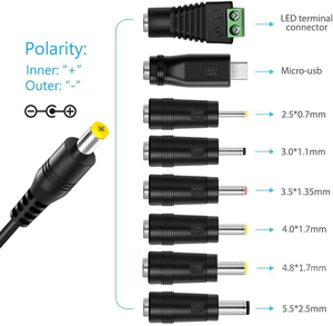 Adaptador de Corriente Universal AC/DC Belker de 12W y Voltaje Ajustable de 3-12V para Electrónicos del Hogar, Micro USB - 1A Máx. - Product Image 3
