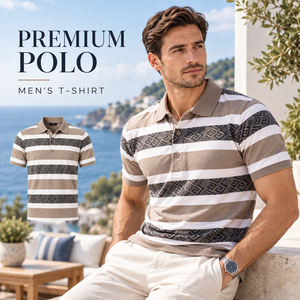 Premium <b>Polo</b> Mens T-<b>Shirt</b> <b>Striped</b> Designer <b>Polo</b> <b>Shirt</b> for Men Luxury High Quality Custom Logo Casual Summer Resort Apparel - Product Image 1