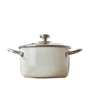 Casserole à soupe 3,1-4L grande capacité avec couvercle, adaptée aux cuisinières à gaz et à induction - Product Image 2