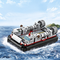 Wange 3518-3525  Ensemble de jouets en plastique de construction de blocs de petites particules, modèle MOC de porte-avions, de destroyer à missiles et de sous-marin