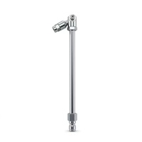 Lance de pulvérisation réglable en acier inoxydable, pulvérisateur rotatif à 0-180 degrés, buse de pulvérisation haute pression pour lavage de voiture