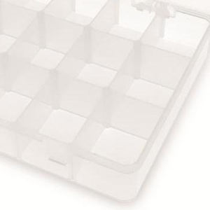 Caja de almacenamiento, 275x182x43, 18 compartimentos, PP, transparente (9859800490) - Product Image 2