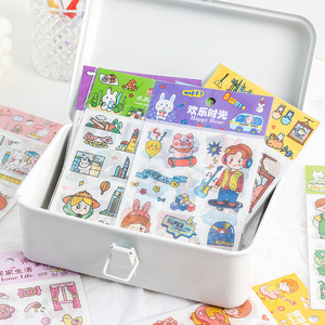 26 styles <span class=keywords><strong>d</strong></span>'autocollants Washi de dessins animés, 4 feuilles par ensemble, pour <span class=keywords><strong>d</strong></span>écoration <span class=keywords><strong>d</strong></span>'album, de journal, de cadeaux, de papeterie scolaire et de gobelets - Product Image 3