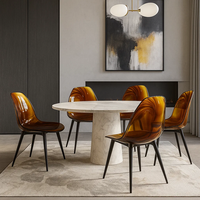 Chaise en résine transparente ambrée personnalisée JingYue, design traditionnel, pour salle à manger et salon, mobilier commercial haut de gamme populaire fait main