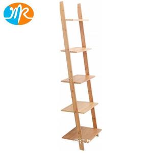 Bamboo <b>Wall</b> Ladder <b>Shelf</b> 64.9 In H <b>Wall</b> <b>Mounted</b> Storage Rack For Living Room Durable Invisible Bookshelf - Product Image 2