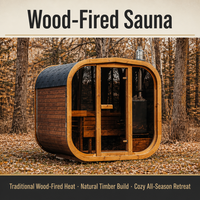 Cabina de Madera para Exteriores con Accesorios Completos y Diseño Adaptativo al Voltaje, Sauna Cuadrada para Jardín