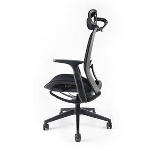 เก้าอี้สำนักงานเออร์กอนอมิกส์ปรับระดับได้ หมุนได้ พนักพิงสูง ดีไซน์หรูหราทันสมัย พร้อมที่พักเท้า ให้ความสะดวกสบาย เหมาะสำหรับผู้บริหาร - Product Image 4