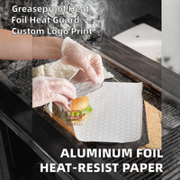 Papier sulfurisé industriel simple face, résistant à la graisse et à la chaleur, avec logo personnalisé, pour pain à hamburger et sandwichs