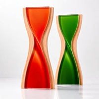 Trophée personnalisé en bois massif et cristal, écologique, pour la reconnaissance des employés d'entreprise, cadeaux promotionnels pour salons professionnels