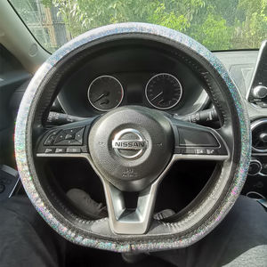 <span class=keywords><strong>Funda</strong></span> de cuero de diamante <span class=keywords><strong>para</strong></span> <span class=keywords><strong>volante</strong></span> de <span class=keywords><strong>mujer</strong></span> y niña, Protector Universal <span class=keywords><strong>para</strong></span> <span class=keywords><strong>volante</strong></span> de coche de 15 pulgadas (antideslizante) - Product Image 4