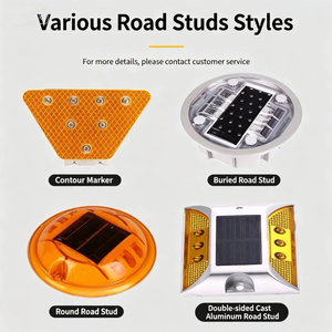 Marqueur routier LED <span class=keywords><strong>solaire</strong></span> prismatique haute intensité en aluminium, étanche, 100*100*30mm, pour montage au sol, type œil <span class=keywords><strong>de</strong></span> chat - Product Image 5