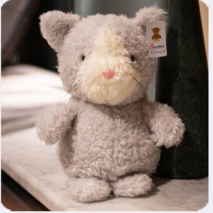 Jouets en peluche pour enfants, série animaux à petites boucles de cheveux, dessins animés de <span class=keywords><strong>cochon</strong></span>, panda et autres animaux, unisexe - Product Image 1