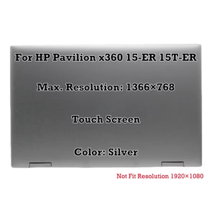 Pantalla para Portátil de <span class=keywords><strong>15</strong></span>.6 Pulgadas para <span class=keywords><strong>HP</strong></span> <span class=keywords><strong>Pavilion</strong></span> x360 <span class=keywords><strong>15</strong></span>-ER 15T-ER Series, Pantalla Táctil LCD Completa - Product Image 1