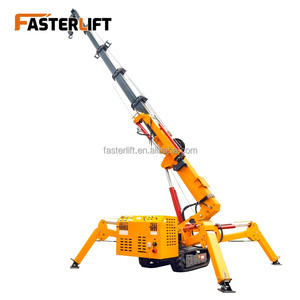 पोर्टेबल मिनी क्रेन स्पाइडर निर्माण क्रॉलर इंजन मोटर पंप गियरबॉक्स मिनी चलती क्रेन - Product Image 1