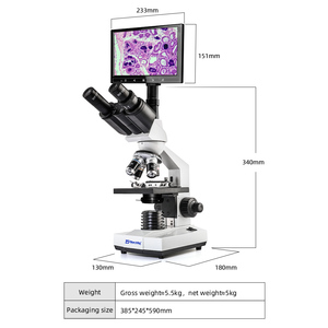 Microscope biologique numérique trinoculaire MSD100-9-09C avec écran HD 9 pouces - Product Image 2