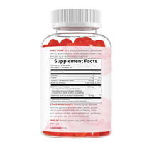 Gummies multi-collagène 8 en 1 sans sucre avec acide hyaluronique, biotine et vitamine C, saveur grenade, 120 gummies