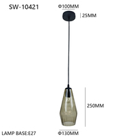Lampes suspendues modernes en verre avec abat-jour en verre, éclairage décoratif d'intérieur, plafonnier pour loft, îlot de cuisine, salle à manger