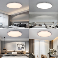 Plafonnier LED moderne 72W avec fer et PP, alimentation CA pour chambre à coucher, cuisine, salon, salle à manger
