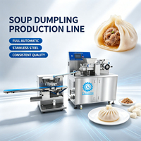 Machine automatique de fabrication de Xiao Long Bao, fournie par l'usine, pour la production commerciale de boulettes de soupe et de pains vapeur, avec garantie d'un an
