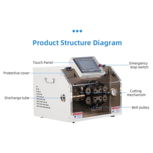 Machine de découpe automatique de tuyaux ondulés, haute précision, contrôle PLC pour le traitement automatique des faisceaux de câbles - Product Image 5