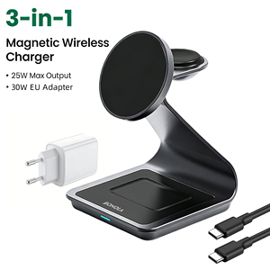 แท่นชาร์จไร้สายแบบพกพา 3-in-1 อเนกประสงค์ <span class=keywords><strong>25W</strong></span> รุ่นใหม่ปี 2026 พร้อมที่วางโทรศัพท์แม่เหล็กสำหรับ <span class=keywords><strong>Apple</strong></span> - Product Image 2